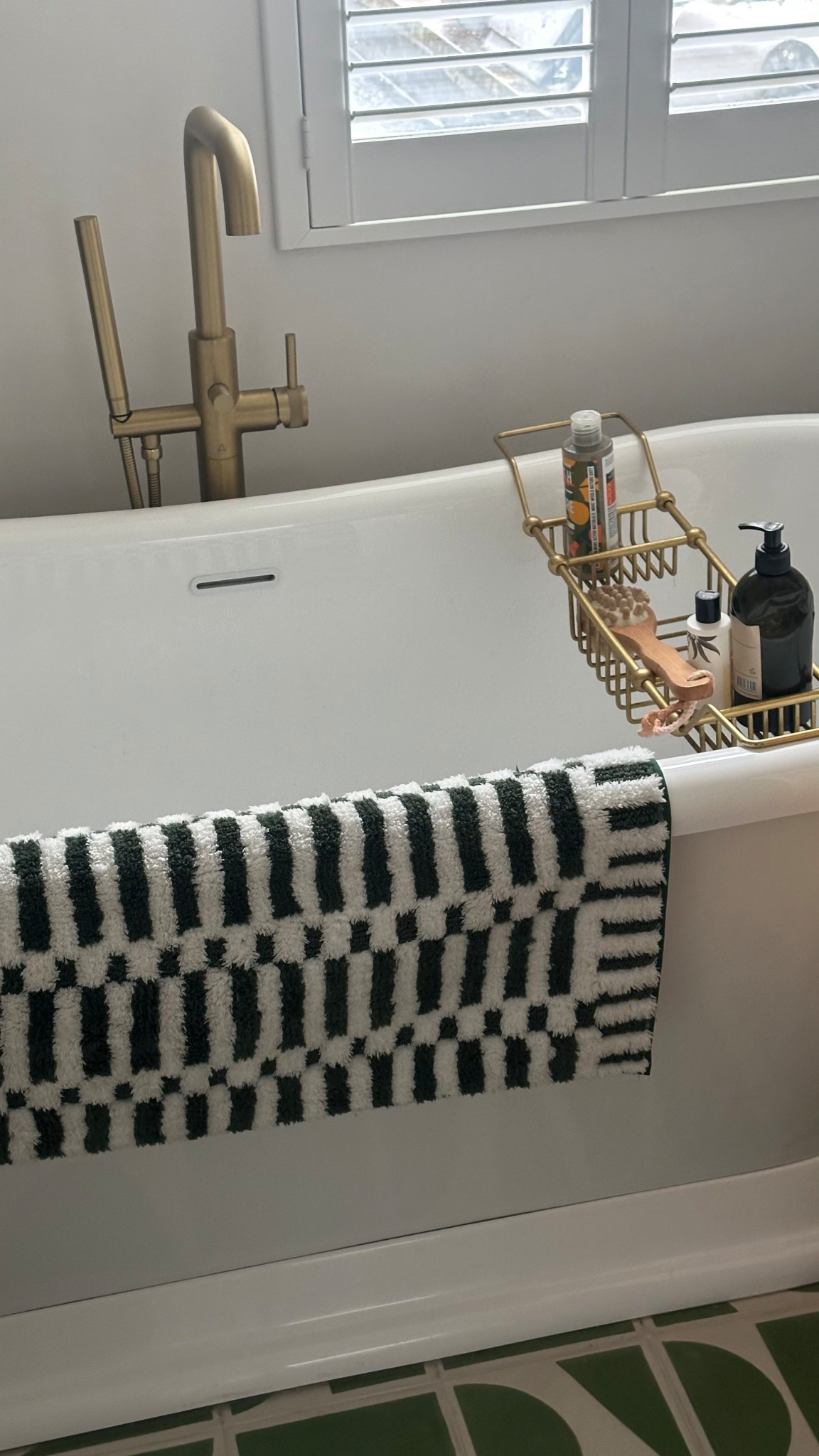 My new geometric bath mat to add to an already green & geometric bathroom :) 

#LTKuk #LTKhome