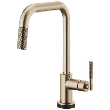 Litze® SmartTouch® Pull-Down Faucet with Square Spout and Knurled Handle | Perigold