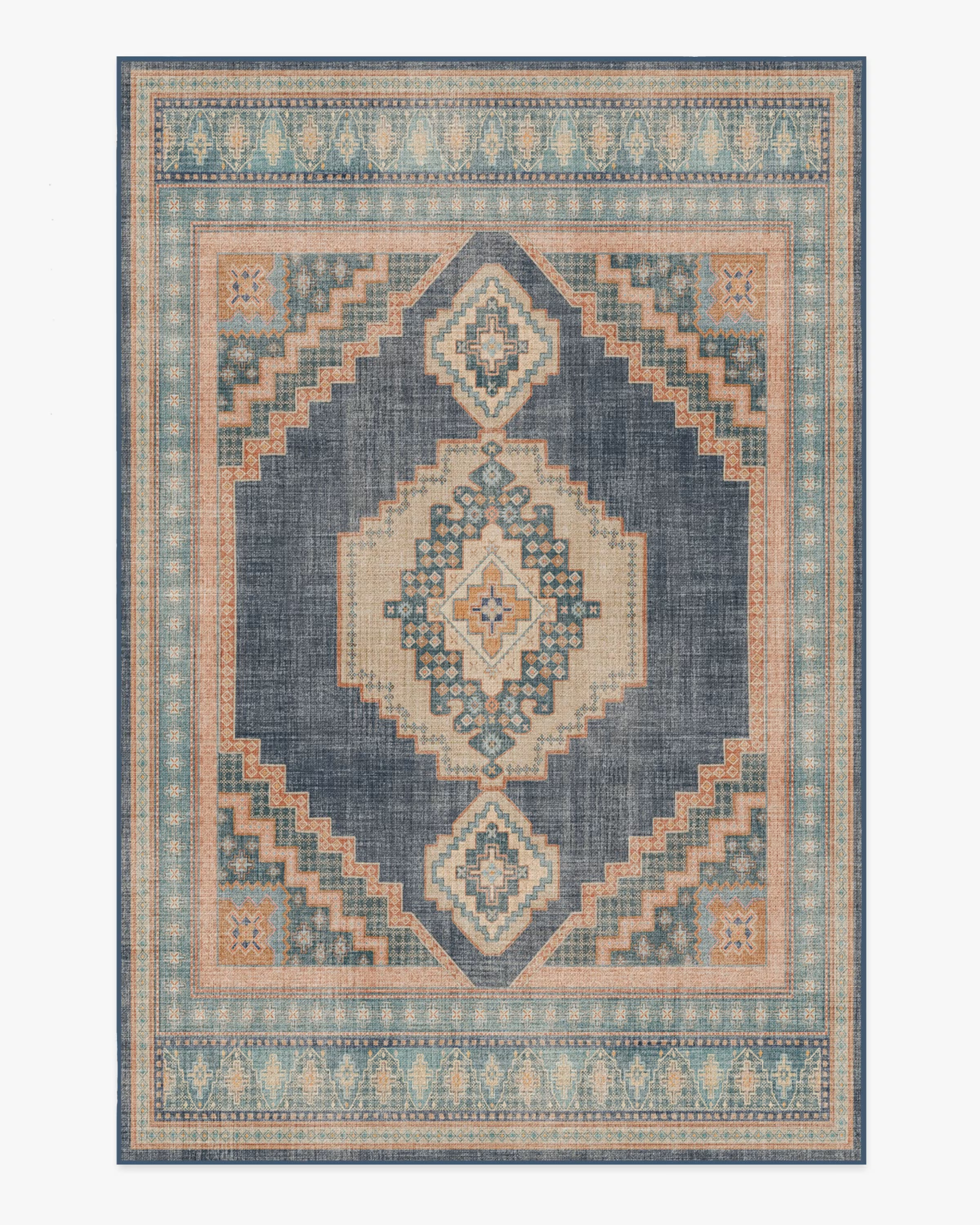 Rayne Soft Navy Rug | Ruggable