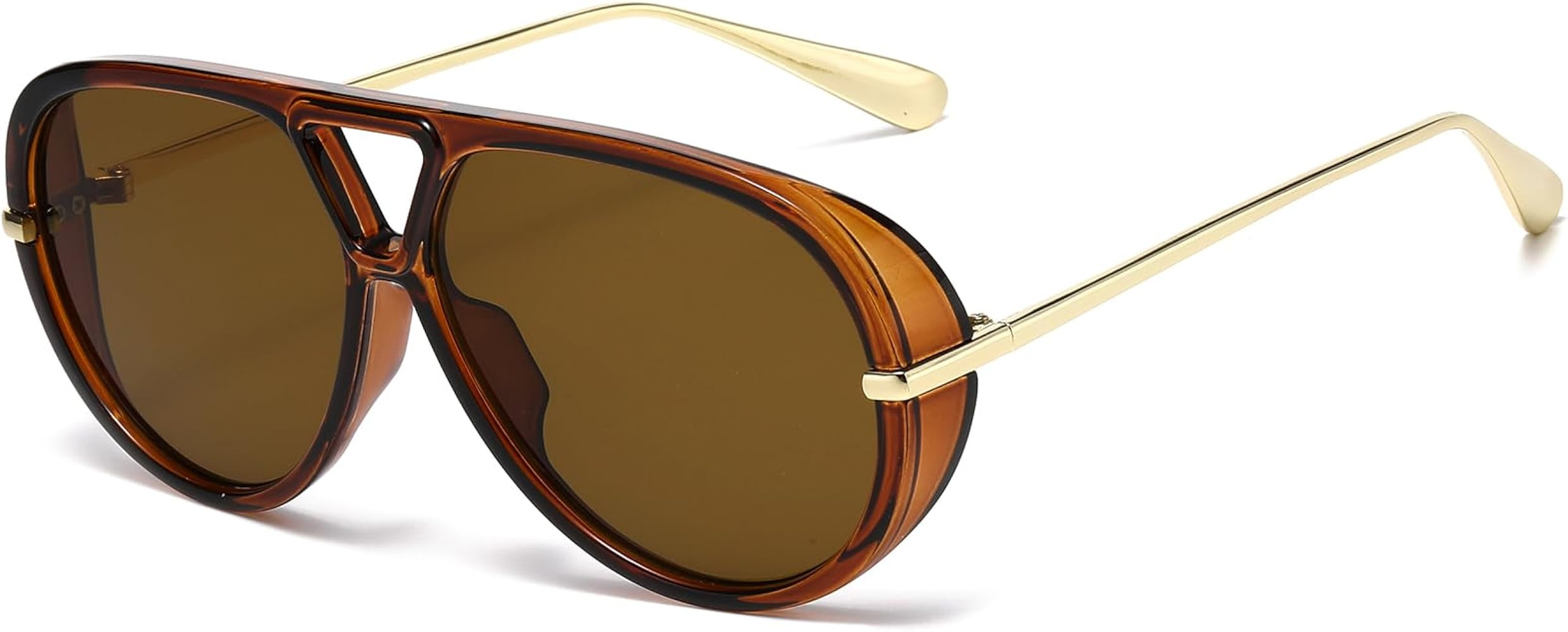 AIEYEZO Oversized Aviator Sunglasses Women Men Fashion Retro Big Frame Sun Glasses Designer Ladie... | Amazon (US)