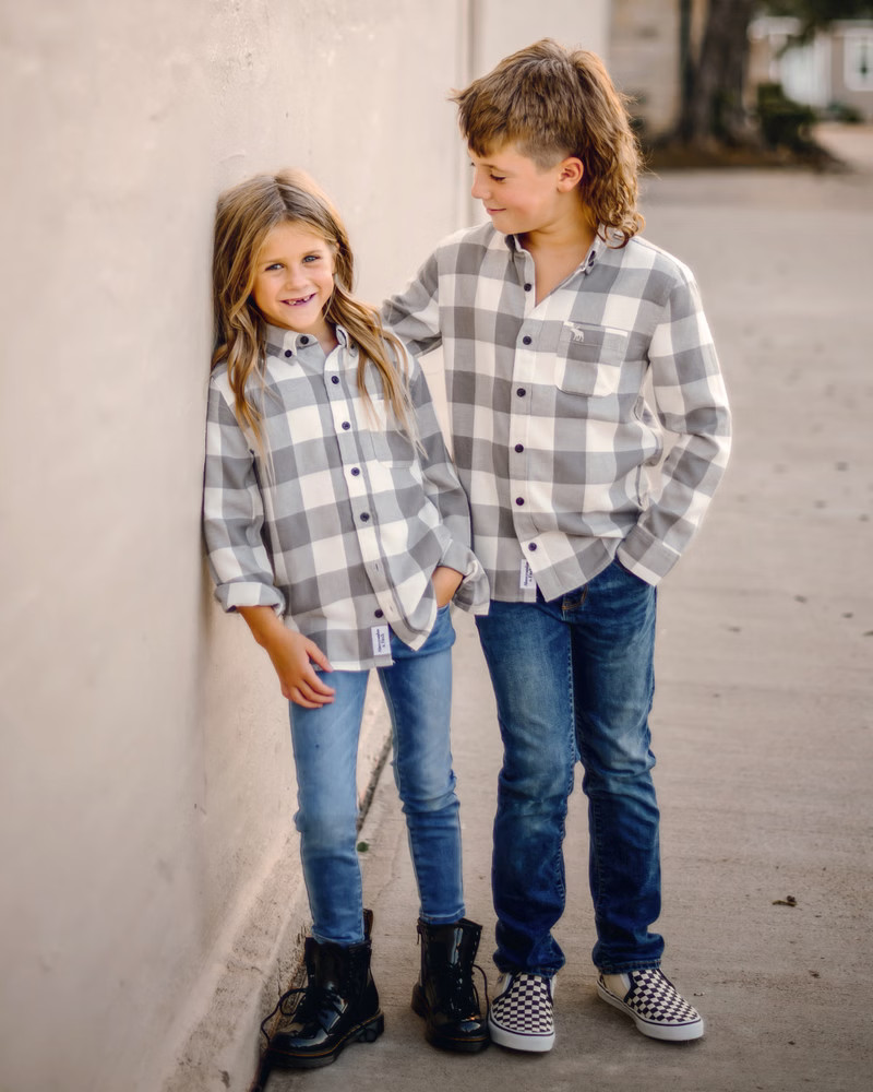 girls flannel icon shirt | girls new arrivals | Abercrombie.com | Abercrombie & Fitch (US)