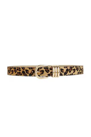 petit moments Polished Faux Fur Belt in Leopard & Gold from Revolve.com | Revolve Clothing (Global)