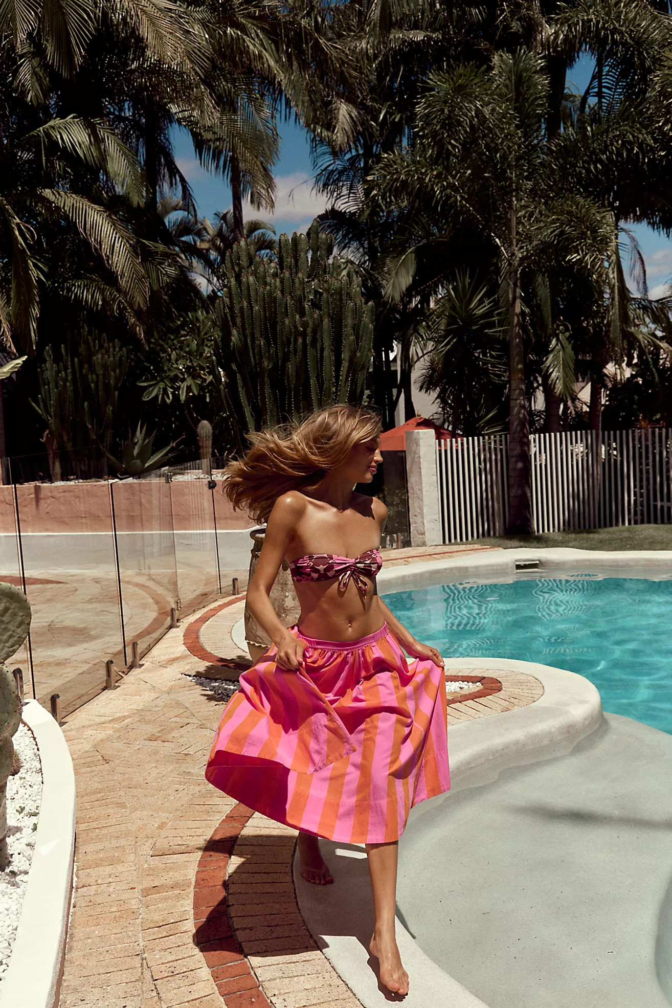 Lowen Striped Midi Skirt | Free People (Global - UK&FR Excluded)