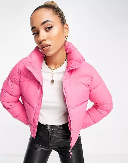 & Other Stories down padded jacket in pink - PINK | ASOS (Global)