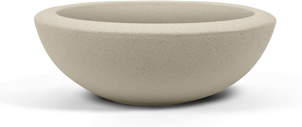 ARBORA 21" Santorini Bowl Polyresin Indoor and Outdoor Planter with Classic Cream Finish - Durabl... | Amazon (US)