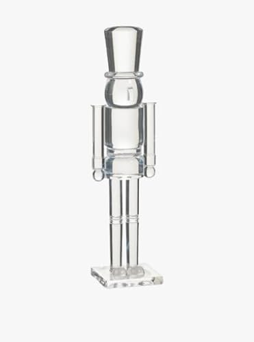 The Refined Dwelling 14.75" Clear Acrylic Nutcracker – Large Modern Translucent Christmas Figurine, Elegant Holiday Décor for Mantels, Shelves, or Tabletop Displays | Amazon (US)