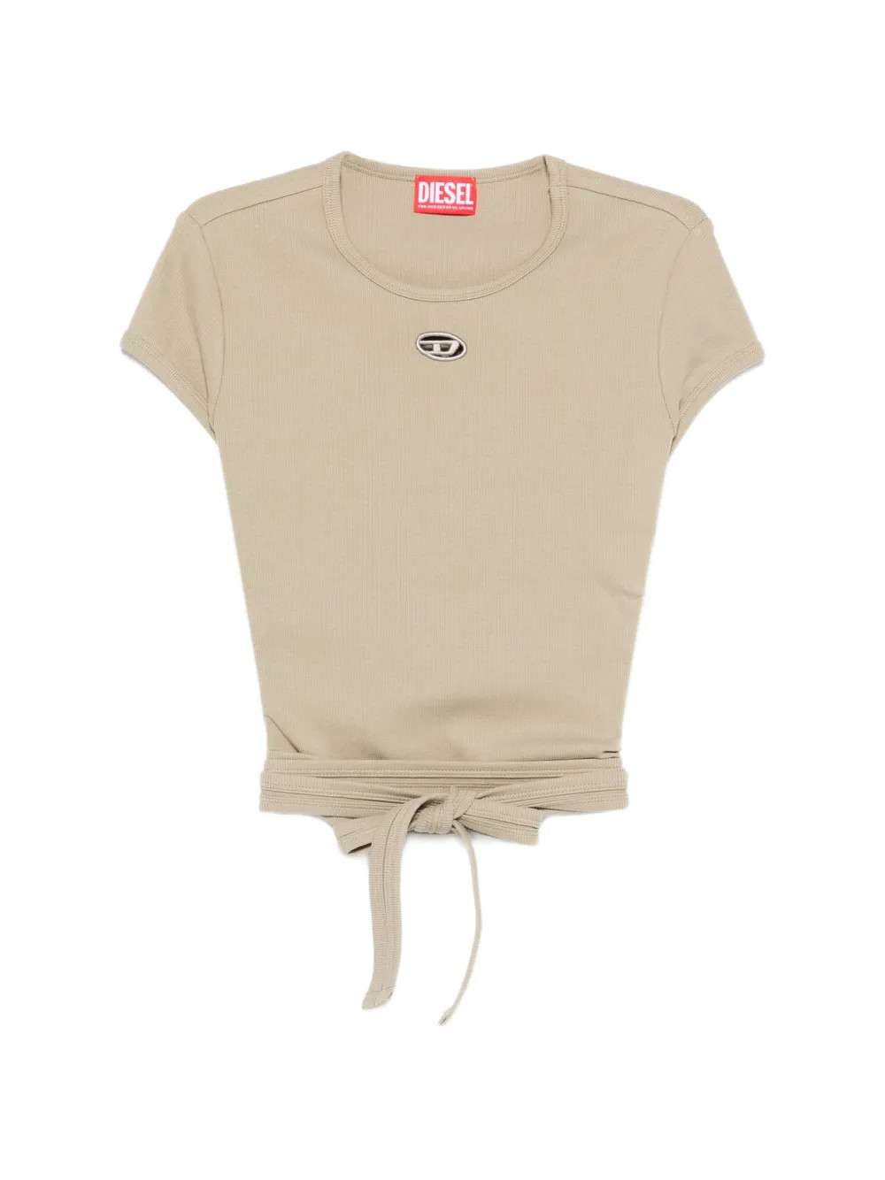 DieselT-Bunny-Tail tie-detail T-shirt | Farfetch Global