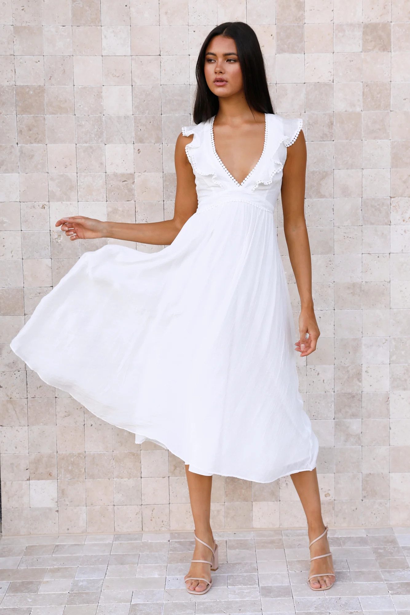 Sublime Lover Maxi Dress White | Hello Molly (AU)