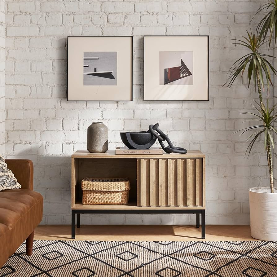 mopio Norwin Rustic Industrial Modern TV Stand, Media Cabinet, TV Console Suits TV up to 70 inch,... | Amazon (US)