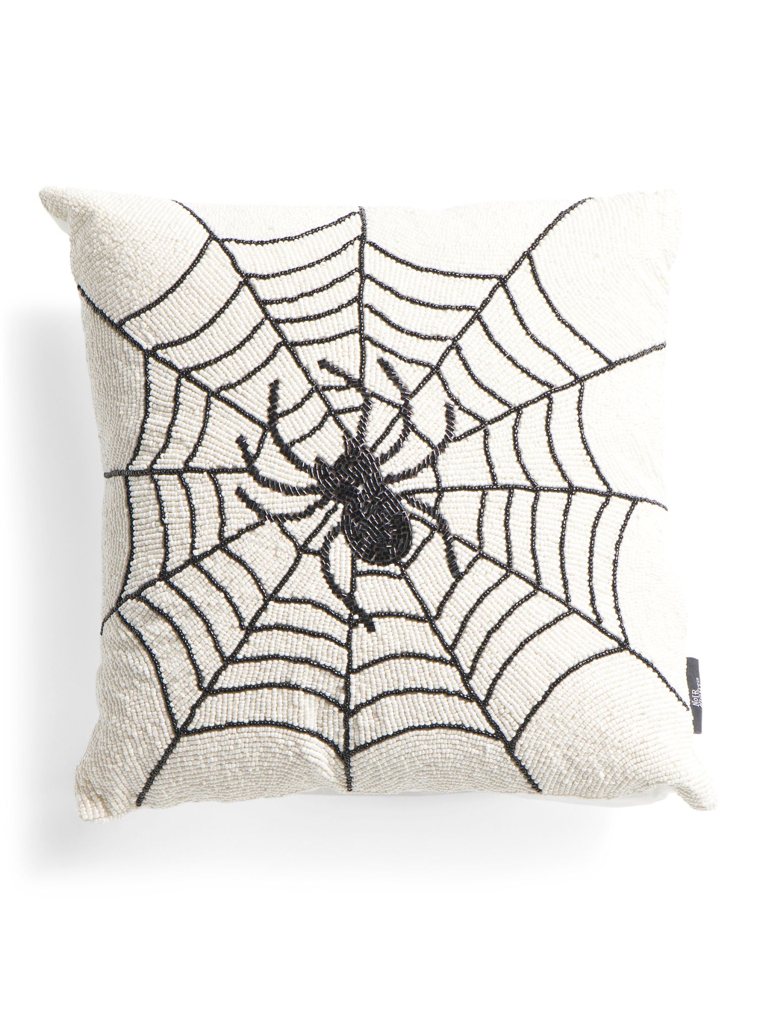 16x16 Hand Beaded All Over Spider Pillow | TJ Maxx