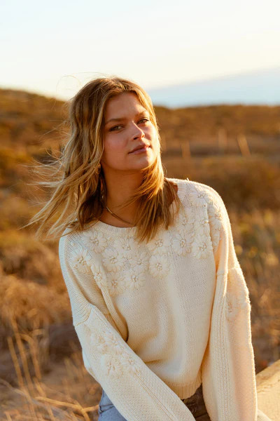 Fall Florals Sweater | Vestique