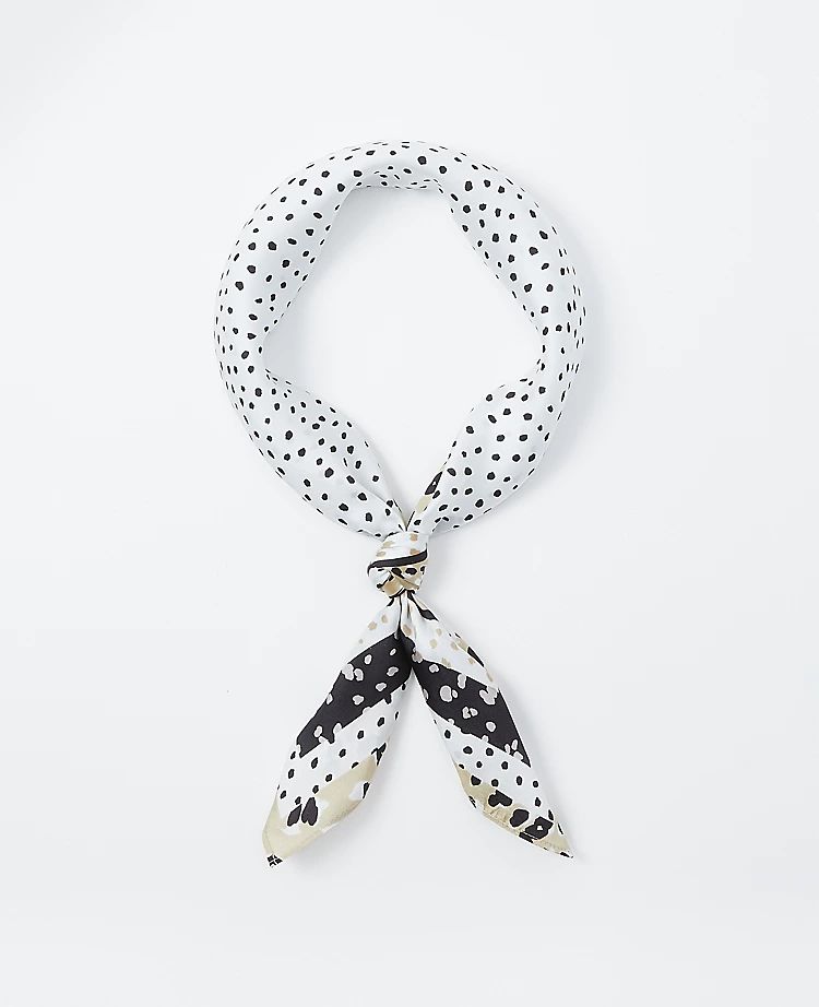 Spotted Silk Little Scarf | Ann Taylor (US)