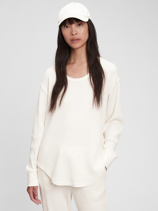 Waffle-Knit Tunic T-Shirt | Gap (CA)