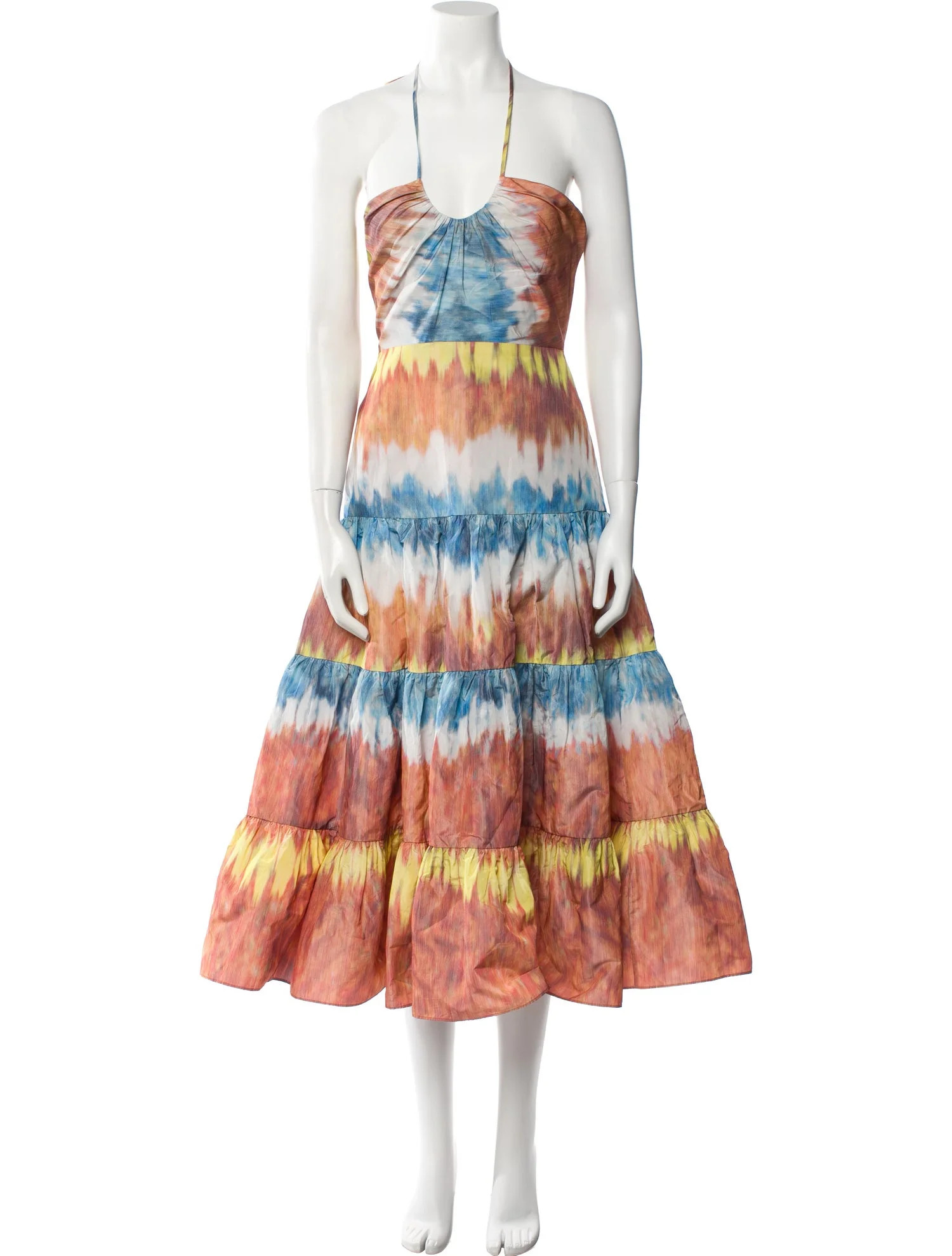 Tie-Dye Print Midi Length Dress | The RealReal