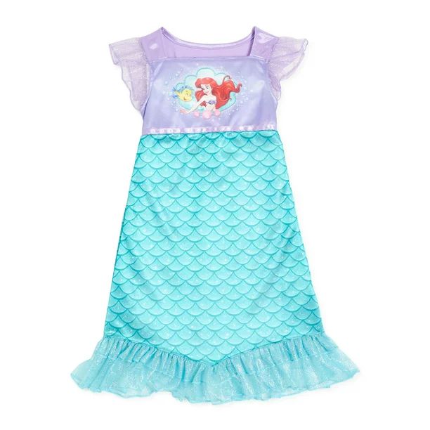 Ariel Disney Princess Fantasy Gown Nightgown | Walmart (US)