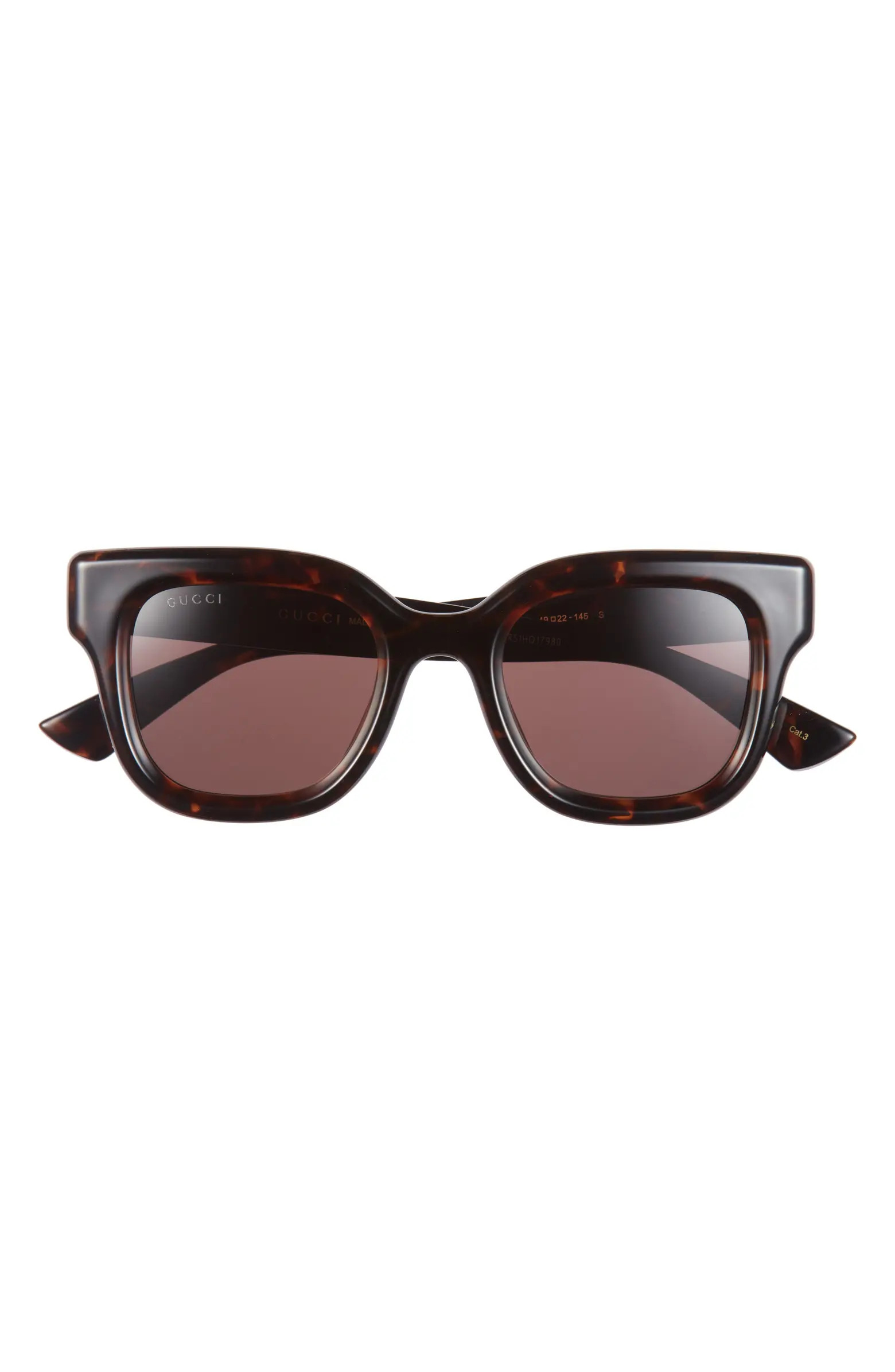 Gucci 49mm Small Square Sunglasses | Nordstrom | Nordstrom