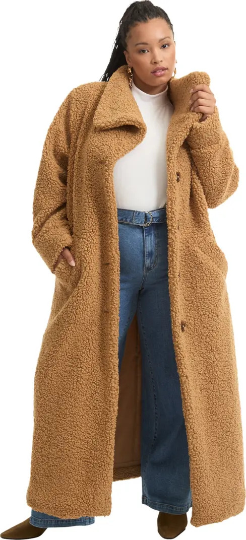 Maxi Teddy Fleece Coat | Nordstrom