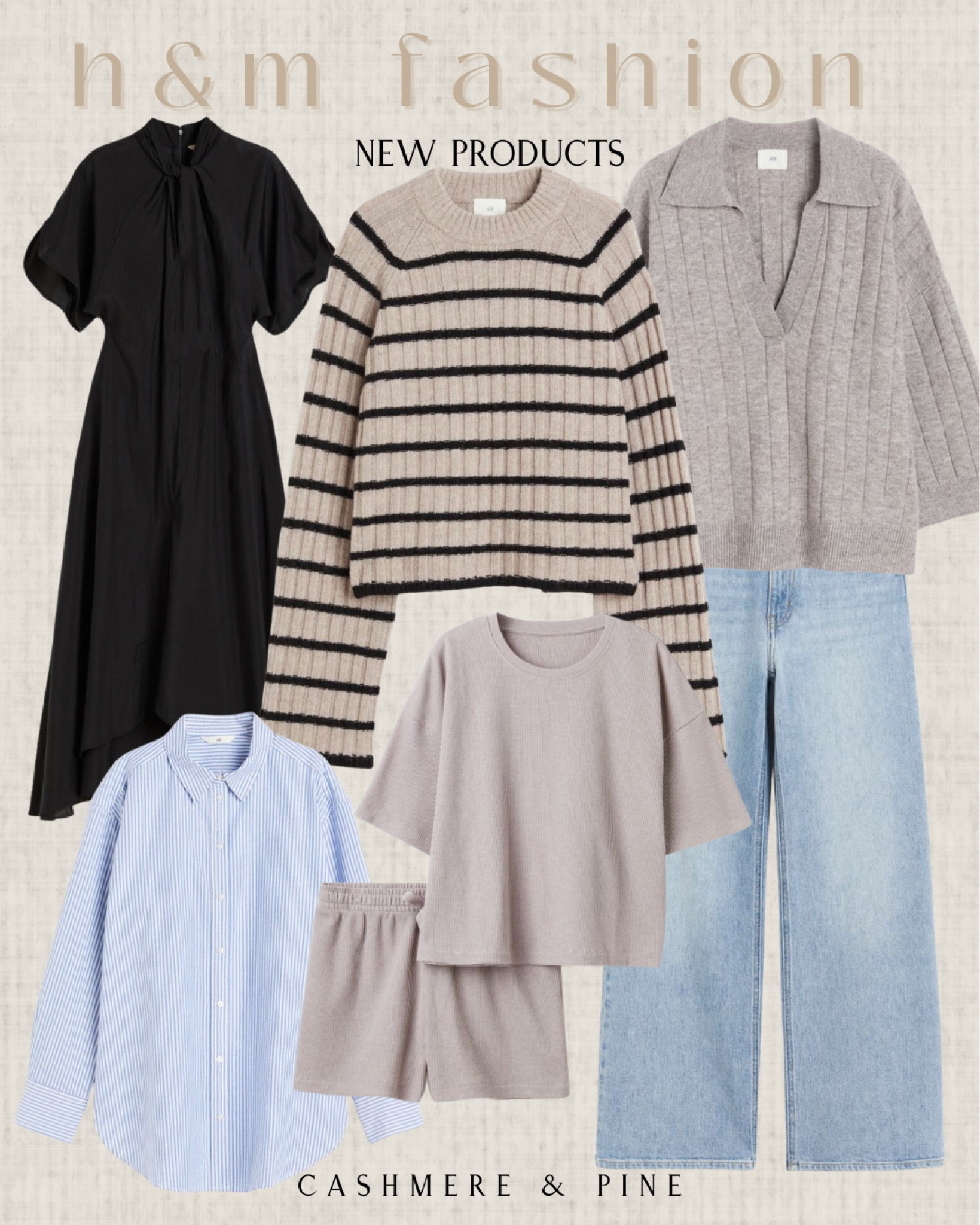 Elevate your style game with the latest collection featuring trendy designs. From chic dresses to stylish jumpsuits, H&M has you covered. Discover your #FashionFaves now 💫✨ #HMFashion #NewArrivals #TrendyStyles #SummerFashion
 