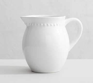 Emma Beaded Stoneware Pitcher | Pottery Barn (US)