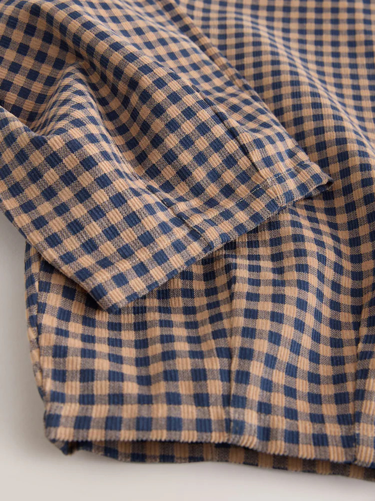 Brown Gingham Pullon Cord Trousers (3-16yrs) | Next US