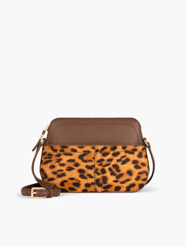 Ellis Leopard Calf Hair Crossbody Bag | Talbots