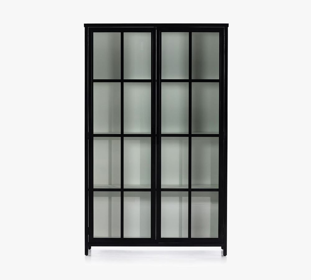 Maverick 48.5" x 78" Glass Storage Cabinet | Pottery Barn (US)
