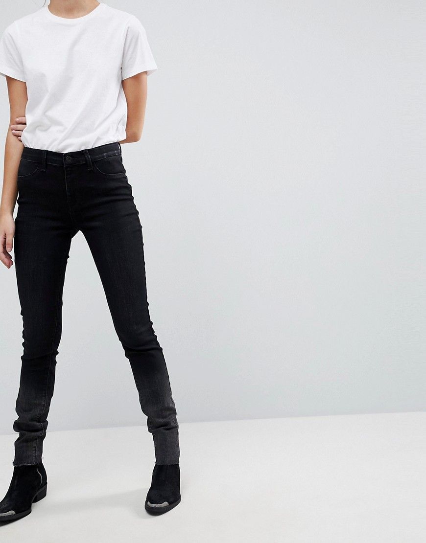 Selected Femme Washed Skinny Jeans - Black | ASOS US