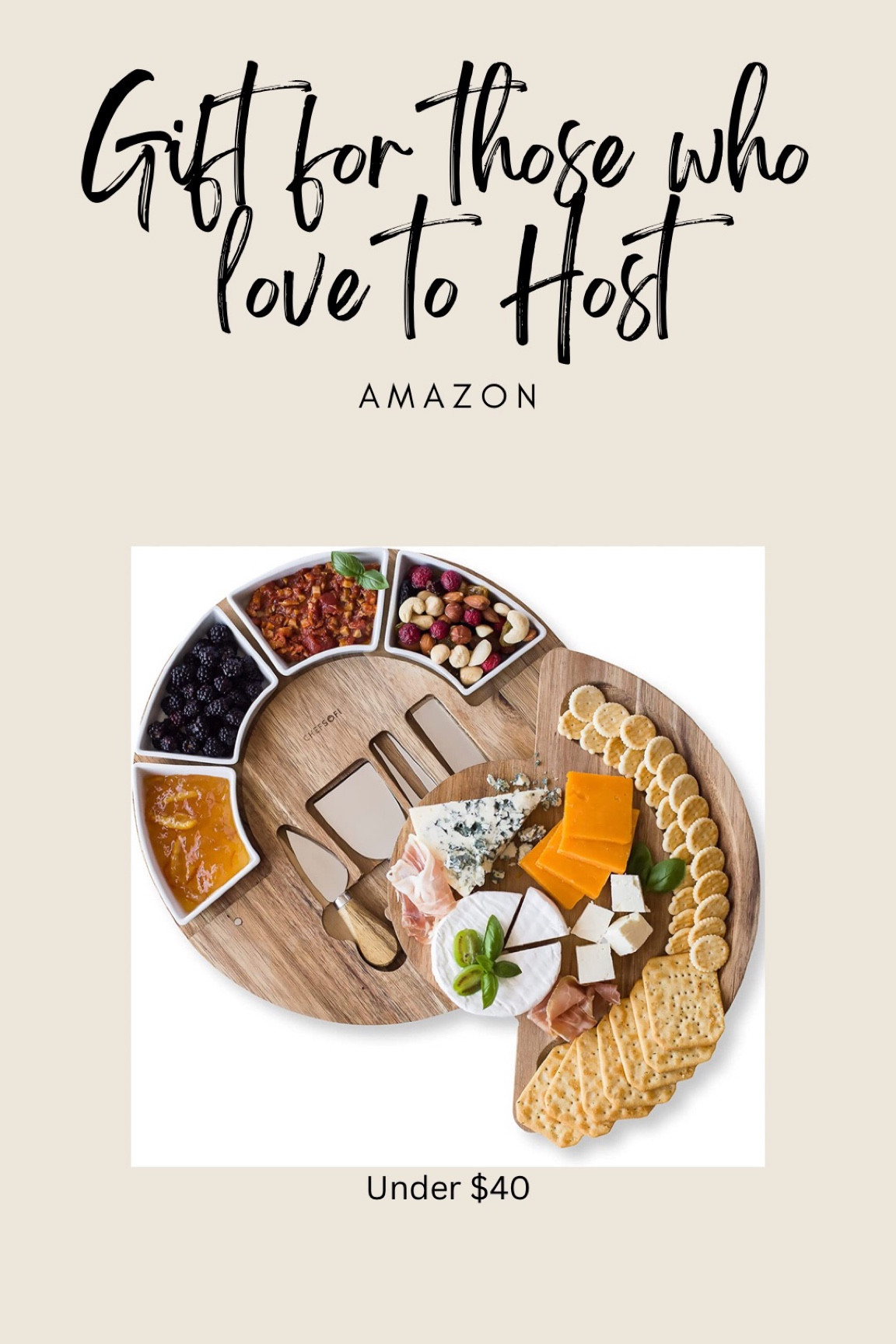 The ultimate charcuterie board for that someone who loves to host! Great reviews and under $40!

#LTKhome #LTKGiftGuide #LTKunder50