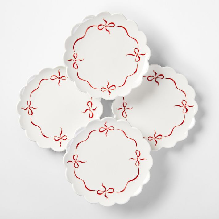 Bow Appetizer Plates, Set of 4 | Mark and Graham