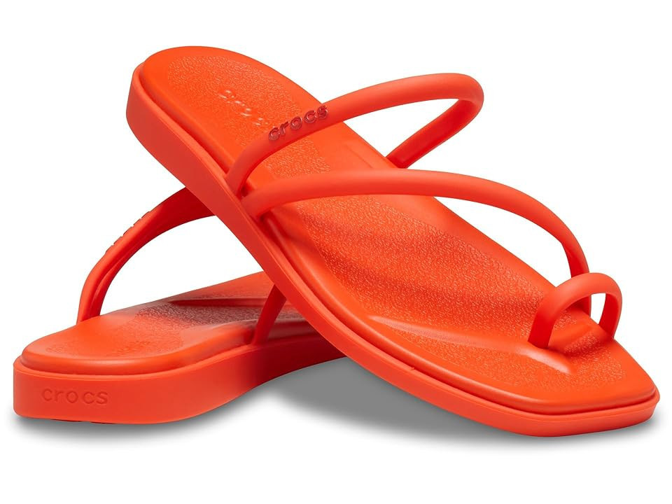 Crocs Miami Toe Loop Sandal Women's Sandals Lava: 6 M | Zappos.com