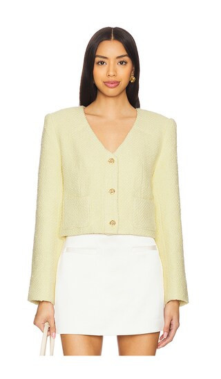 ASTR the Label Marleigh Jacket in Lemon. - size S | Revolve Clothing (Global)