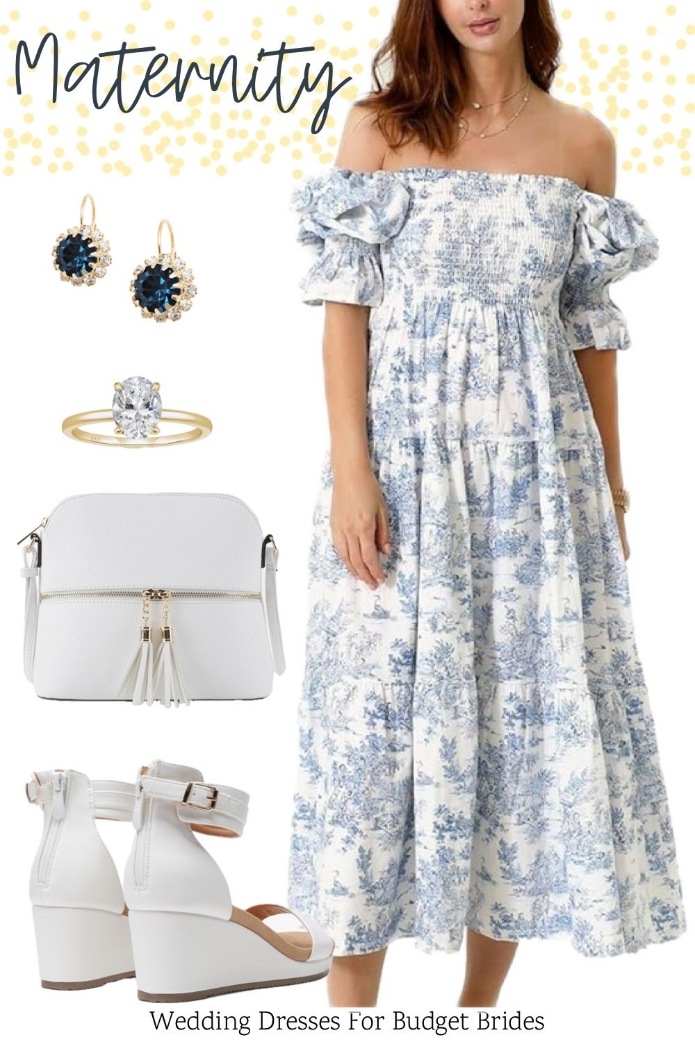 Beautiful maternity outfit idea for the pregnant bride to be. This bump-friendly dress can be re-worn long after baby is born! All on Amazon. 

#maternityfashion #pregnantbride #founditonamazonfashion #maternitydresses #bridalshowerdress #babyshowerdress #pregnancyphotoshoot #maternityphotos #bumpfriendlydress

#LTKWedding #LTKBump #LTKBaby