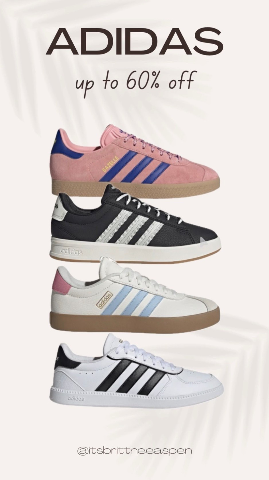 Adidas sneakers up to 60% off!



#LTKSpringSale #LTKmomlife #LTKSaleAlert