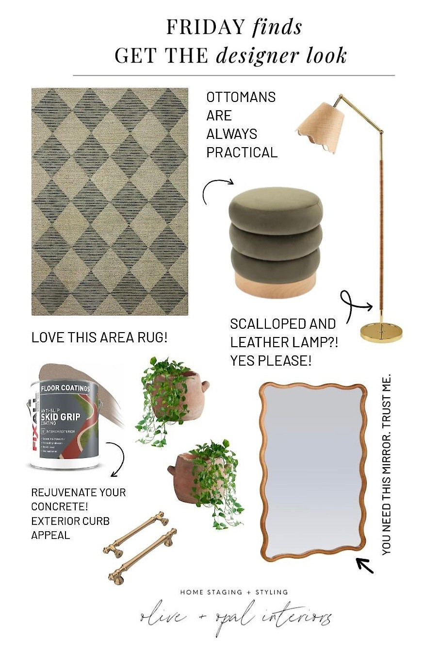 Spring is in full swing and updating in ways both big and small are great ways to elevate your spring cleaning. I’ve picked some of my favorites that I’m using to update my house and sharing them with you! Happy spring! #oliveandopalinteriors 

#LTKHome #LTKFindsUnder100 #LTKStyleTip
