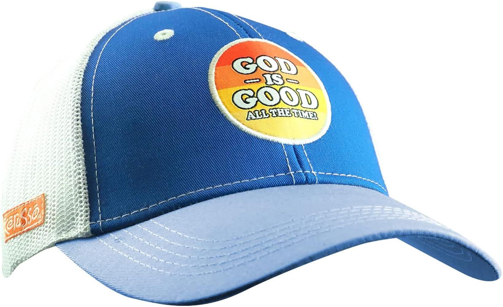 Kerusso Mens Cap - God is Good - Blue - One Size Fits Most | Amazon (US)