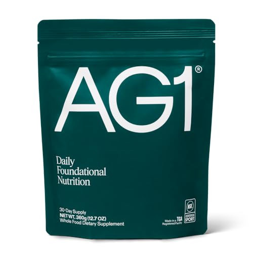 AG1 Greens Powder Refill Pouch – 75 Vitamins, Multivitamin & Probiotic | Gut Health Support | Vegan, Keto, Gluten Free | Athletic Greens Supplement - Pouch Only, Classic Formula | Amazon (US)