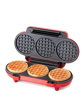 Betty Crocker Mini Multi-Waffle Maker, 1200W Kitchen Appliance for Home and Kitchen, Makes 3 Waff... | Amazon (US)