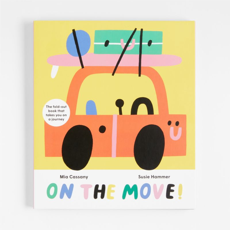 On the Move Fold-Out Kids Board Book by Mia Cassany | Crate & Kids | Crate & Barrel