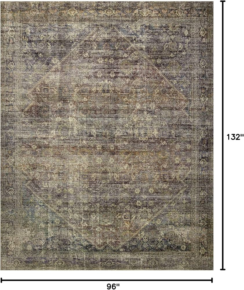Loloi Amber Lewis Morgan Collection MOG-05 Spice/Lagoon 8'-3" x 11'-3" 38" Thick Area Rug feat. C... | Amazon (US)