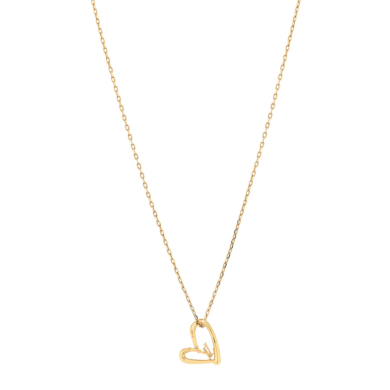 Metal Fall In Love Necklace | FASHIONPHILE (US)