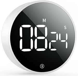 VOCOO Digital Kitchen Timer - Magnetic Countdown Countup Timer with Large LED Display Volume Adju... | Amazon (US)