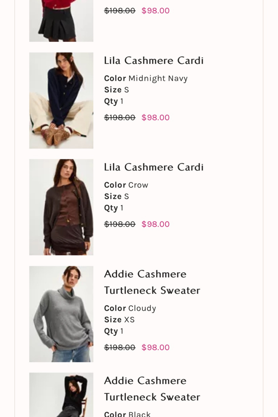 50% off cashmere today only

#LTKHoliday #LTKCyberWeek #LTKGiftGuide