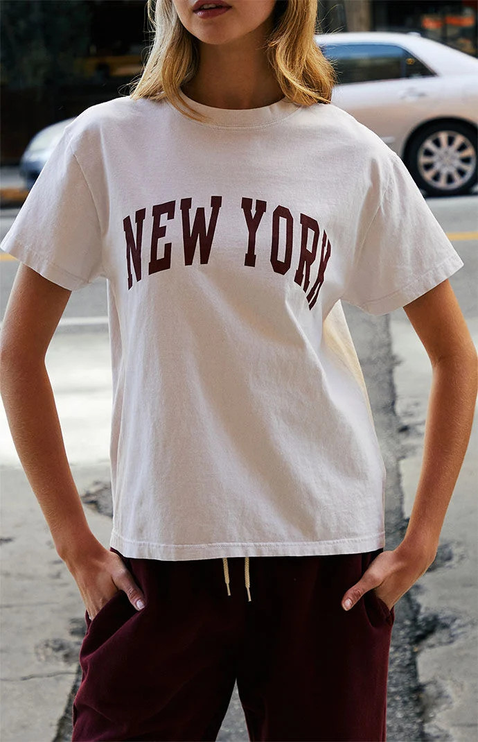 John Galt Women's New York T-Shirt in Off White | PacSun