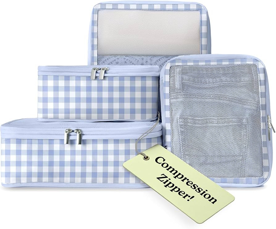 Vandel Space-Saving Compression Packing Cubes for Women, Men, Compressible Carry On Suit Case Org... | Amazon (US)