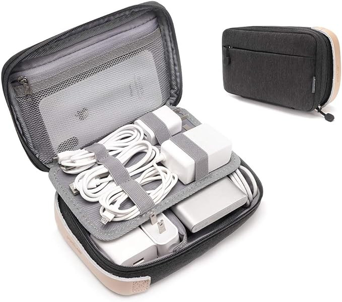 pack all Electronic Organizer, Cable Organizer Bag, Cord Travel Organizer for Cables, Chargers, P... | Amazon (US)