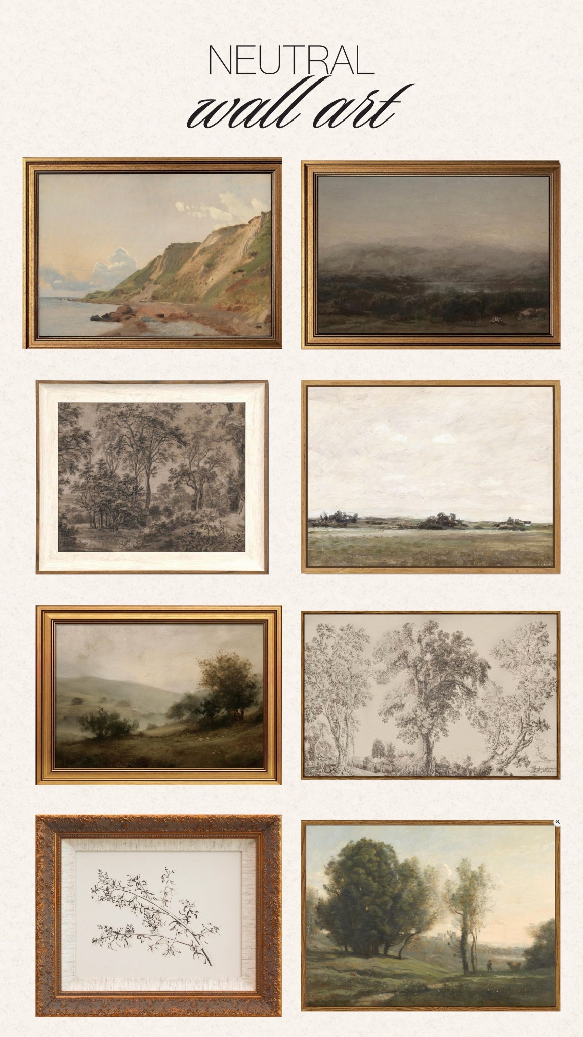 neutral wall art finds 🤍 minimalist wall decor, modern neutral artwork, beige and cream home decor, framed prints & aesthetic gallery wall inspiration for a cozy, elevated space.

#LTKHome