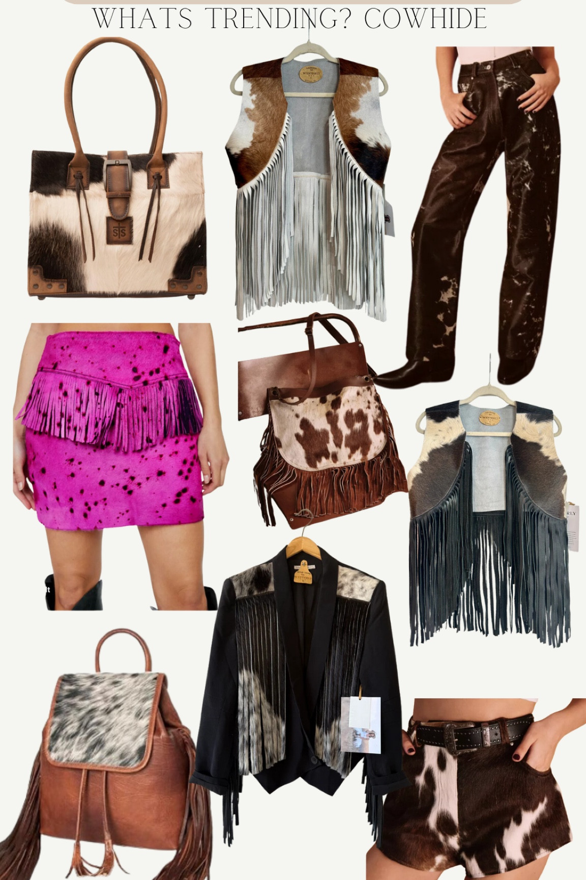 Cowhide remedy for NFR - rodeo fashion western winter 

#LTKFindsUnder50 #LTKStyleTip #LTKFindsUnder100