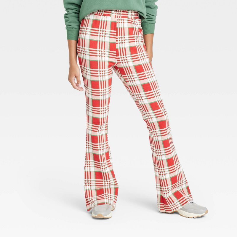 Women's Matching Graphic Plaid Pants | Target
