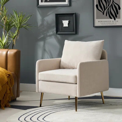 Werner Armchair With Removable Back And Seat Cushion | Wayfair North America