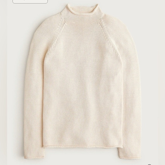 J. Crew 1988 Rollneck™ sweater in cotton men’s medium mountain white | Poshmark